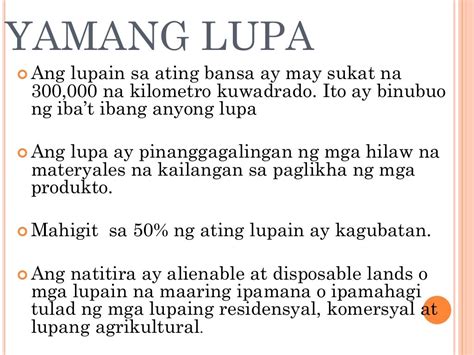 Ap 4 Ibat Ibang Uri Ng Likas Na Yaman