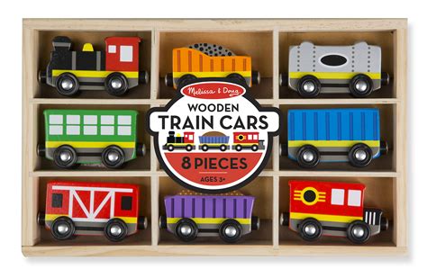 Melissa And Doug Wooden Train Cars