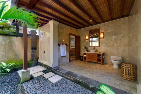 Outdoor Shower At Villa Asmara Cemagi Bali Outdoor Bathrooms