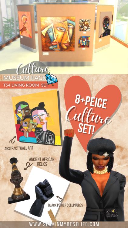 NEW CC RELEASE Culture Museum Pack SIMMIN MY BEST LIFE