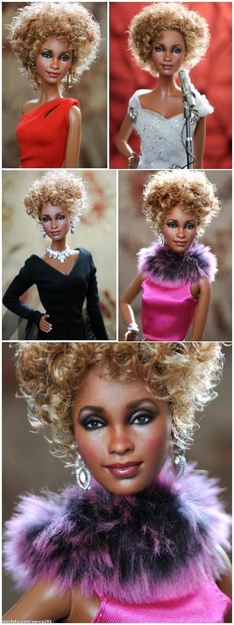 Whitney Houston Repainted Barbie By Noel Cruz Barbie Celebrity