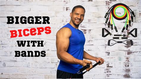 Bicep And Forearms Workout Using Resistance Bands Youtube