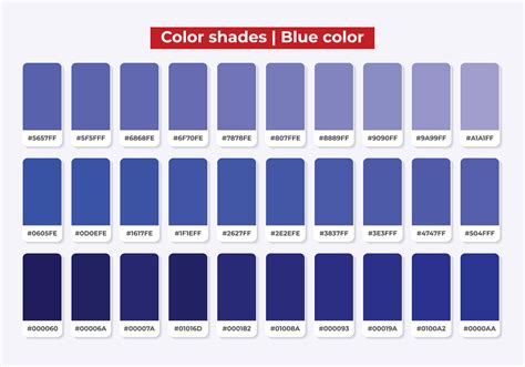 Tonos De Color Azul Con Hexadecimal Rgb Para Textiles Diseño De Moda