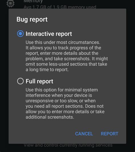 How To Enable The Android Power Button Bug Report