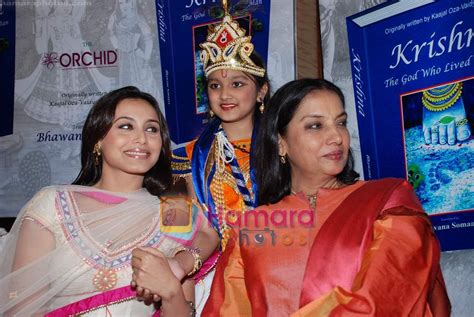 Rani Mukherjee Shabana Azmi At Bhavna Somaiyas Book Launch Krishna