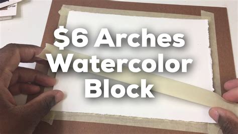 Make An Arches Watercolor Block For 6 Youtube