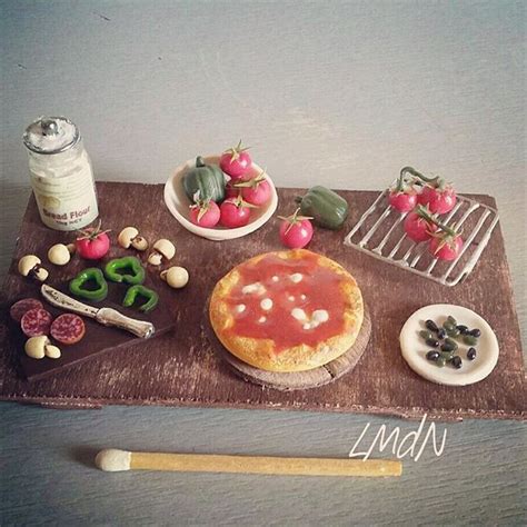 Diy Fake Food Miniature Prep Board Pizza Tray 112 On Commission
