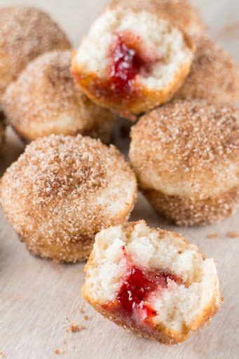 Easy Jelly Filled Donut Holes Recipe In 2020 Easy Donut Recipe