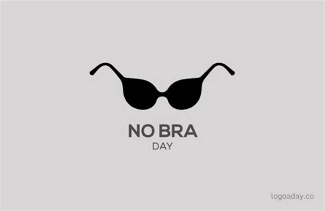 No Bra Day Logo A Day