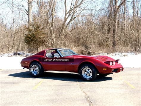 Gorgeous 2013 Vette Candy Apple Red Color On Beatifully 1975 Corvette