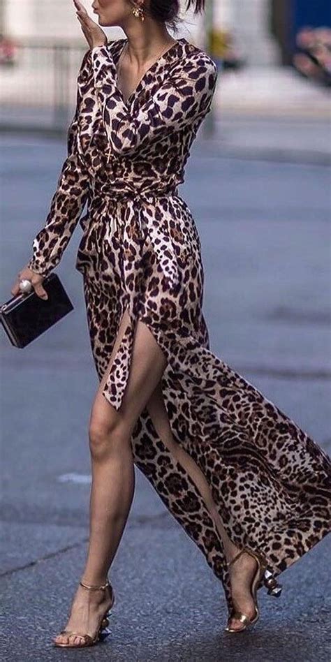 Leopard Dresses Leopard Print Dress Outfit Animal Print Long Dresses