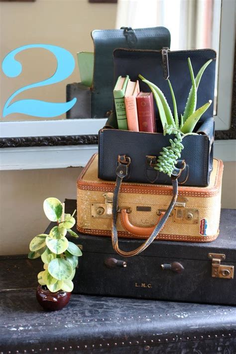 Suitcase Succulent Planter Wanderlust Style Suitcases As Decor