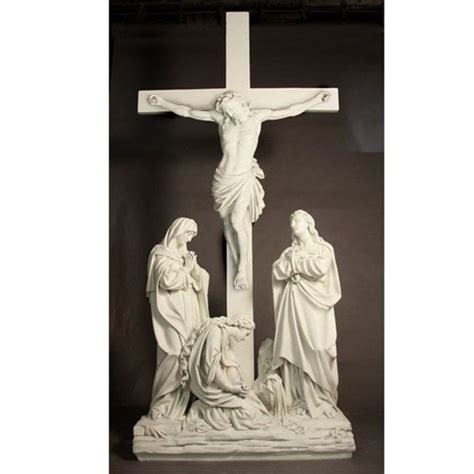 Stations Of The Cross Large Statues Antique Stone Finish Statue