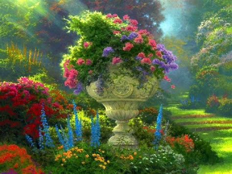 Beautiful Beautiful Garden Views Belles Peintures Paysage Et Image