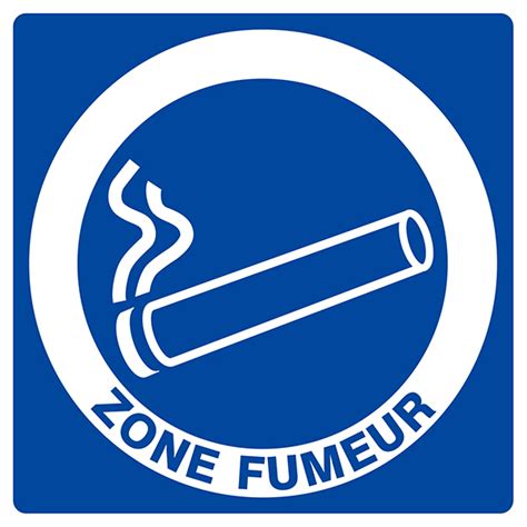Panneau Zone Fumeur Signaux Instruction Achatmat