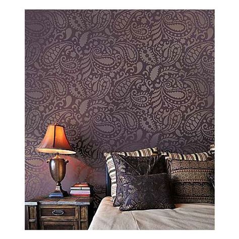 Paisley Allover Stencil Paisley Wall Stencil Stencils Wall Large