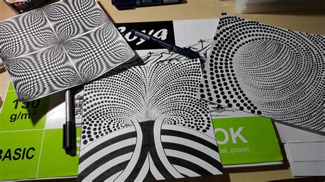 Nirmana titik dan garis- optic art | Elements of design, Design