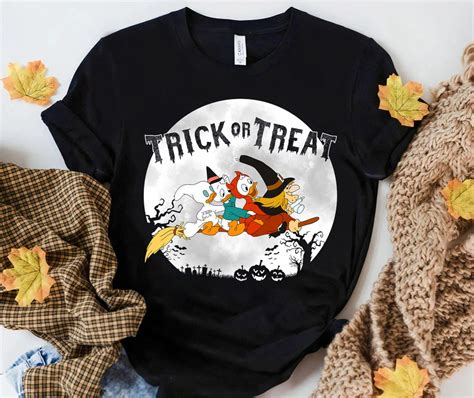 Disney Halloween Ducktales Trick Or Treat Shirt Huey Dewey Etsy