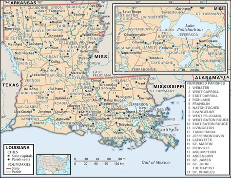 Map Of Louisiana Towns Map Of Western Hemisphere