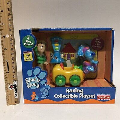 Blues Clues Racing Collectible Playset Steve Car Vintage Fisher Price