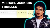 Michael Jackson - Thriller (Easy Guitar Tabs Tutorial) - YouTube