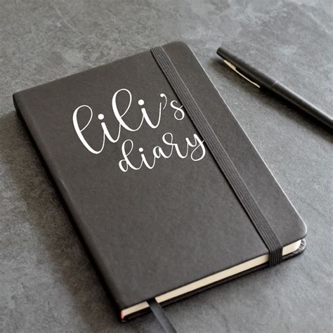 Personalized Notebook With Name 240 Pages A5 Size