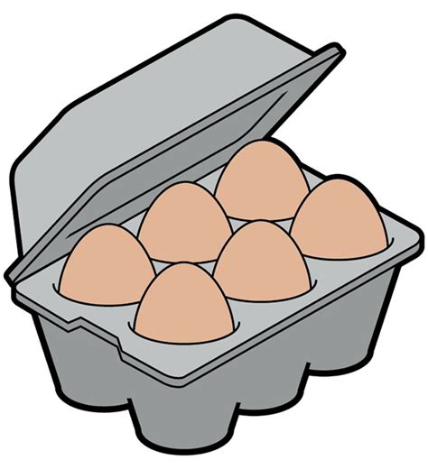 Egg Carton On White Background Stock Images