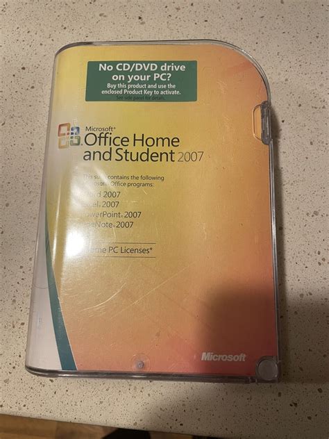 Microsoft Ms Office 2007 Home And Student Licensed Retail Box Open Box