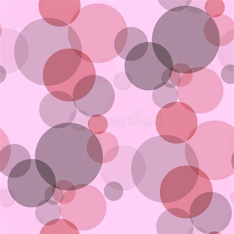 Pink Circular Seamless Pattern Stock Vector Illustration Of Color