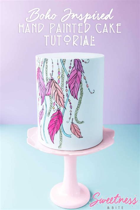Hand Painted Cake Tutorial Step By Step Instructions On How To Paint A