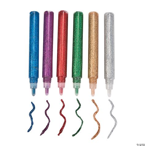 Assorted Colors Jewel Tone Premium Glitter Glue Pens 24 Pc