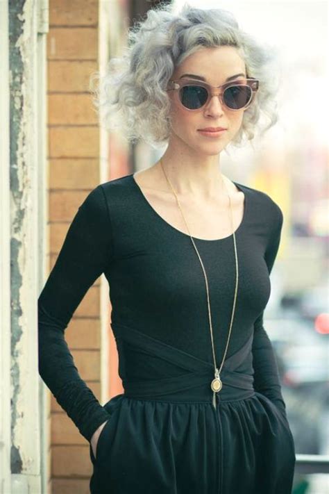 Many women with this type of hair avoid haircuts because the shorter you go, the curlier your hair gets. 40 Fantastic Grey Color Hairstyle Pictures
