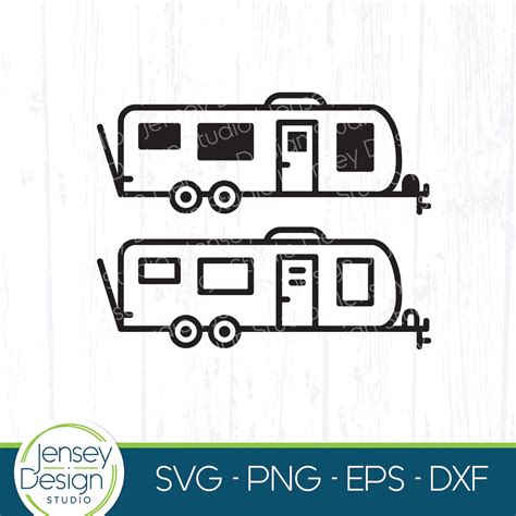 Toy Hauler Travel Trailer Svg Bumper Pull Camper Png Towable Etsy Finland