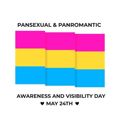 Premium Vector Pansexual And Panromantic Awareness And Visibility Day On May 24 Pansexual