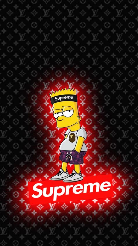 Freetoedit Wallpaper Lockscreen Bart Supreme Remixed From