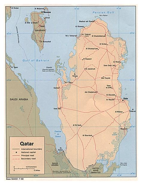 Maps Of Qatar Detailed Map Of Qatar In English Tourist Map Of Qatar