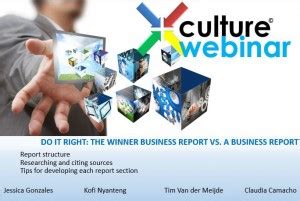 How to write a report on a webinar. XAA Webinar - How to Write a Winning Report | X-Culture.org