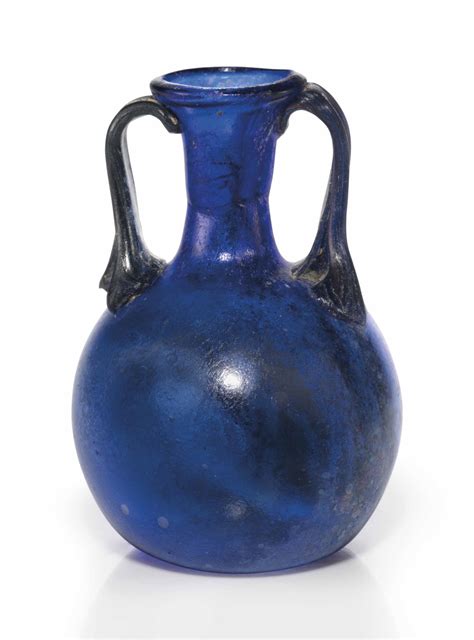 A Roman Cobalt Blue Glass Amphoriskos Circa 1st 2nd Century A D Christie S