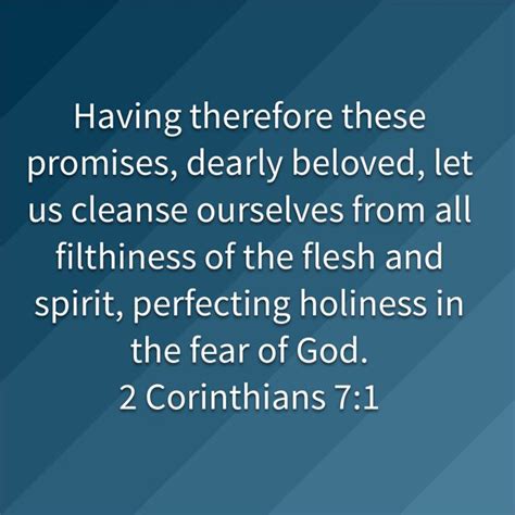 2 Corinthians 71 King James Version Kjv Bible Apps In The Flesh