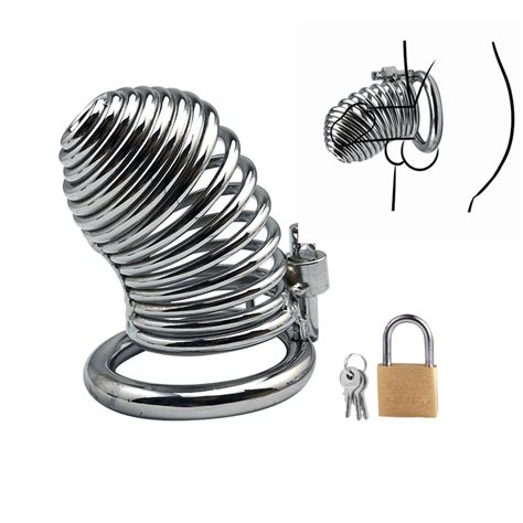 Size For Choose Bird Cage Stainless Steel Chastity Device Metal Cock BDSM Bondage Penis Ring