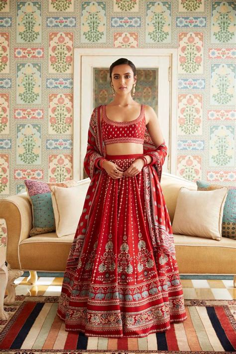 Anita Dongre Jaipur Love 2019 Lehenga Saree Prices Frugal2fab Bridal Lehenga Red Indian