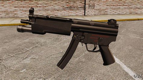 Hk Mp5 Submachine Gun For Gta 4