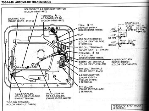 700r4 Transmission Wiring Schematic Diagram 700r4 Wiring Diagram