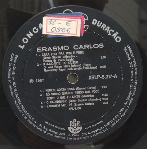 Erasmo Carlos 1967 Rge D Vinil Loja Especializada Em Discos De Vinil