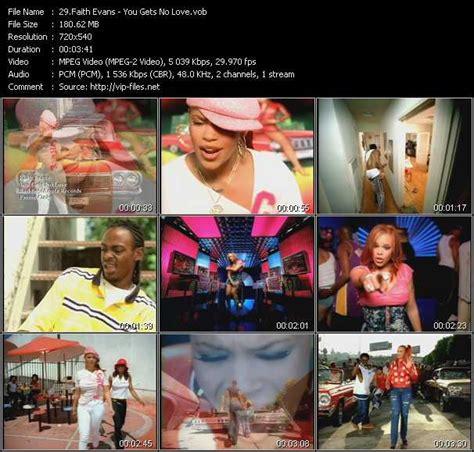 Faith Evans You Gets No Love Download Music Video Clip From Vob Collection Hot Video