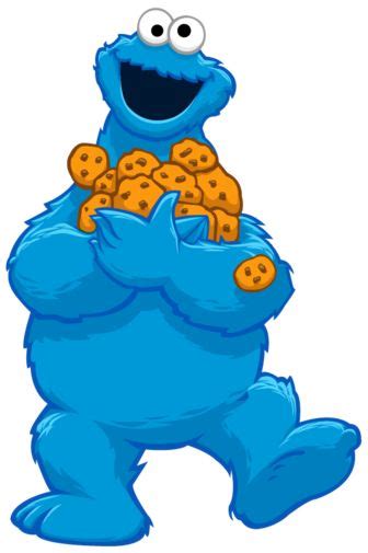 The Cookie Monster Is Holding Cookies In His Arms