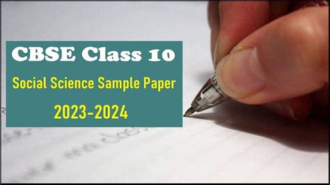 Cbse Class Social Science Sample Paper With Solutions Pdf