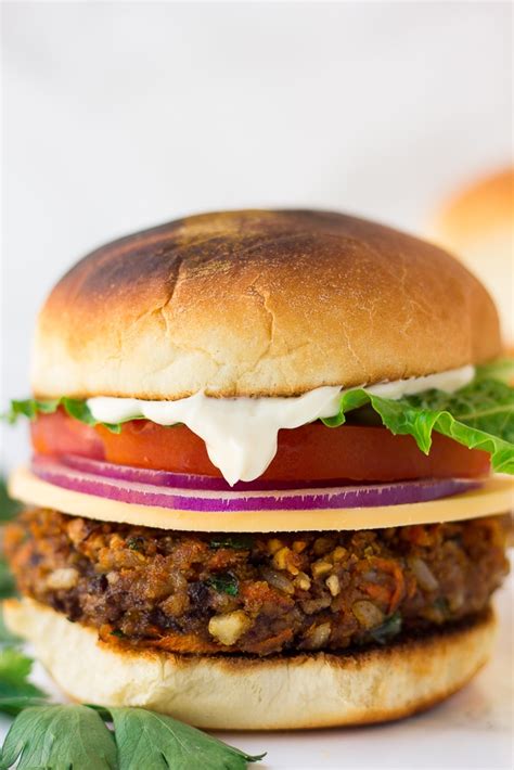 Vegan Veggie Burger Recipe Dijosdesigns
