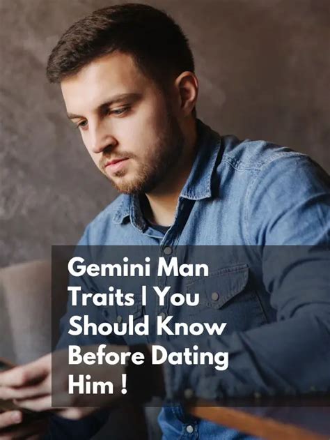 Gemini Man Traits You Should Know Before Dating Him Eastrohelp