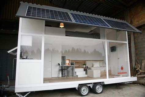 Small Scale Homes Solar Powered Tiny Home By Vodaphone